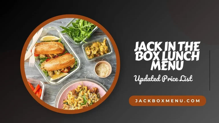 Jack in the Box Lunch Menu With New Price List 2024